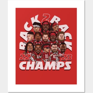 Kansas City Football 2023 Champs Posters and Art